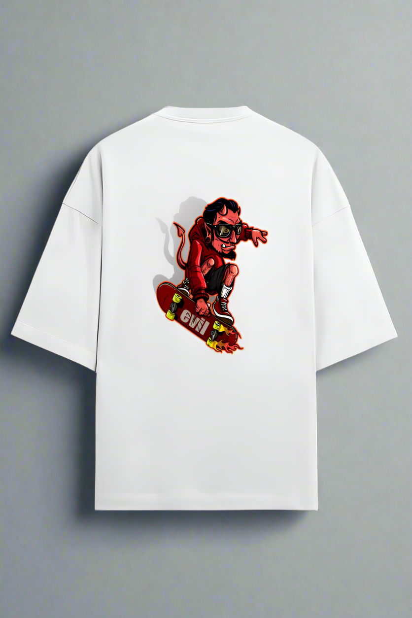 Unisex Terry Oversized Evil T-Shirt