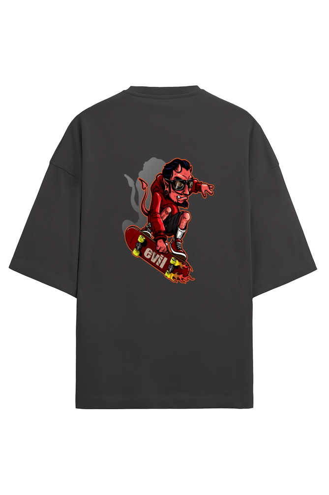 Unisex Terry Oversized Evil T-Shirt
