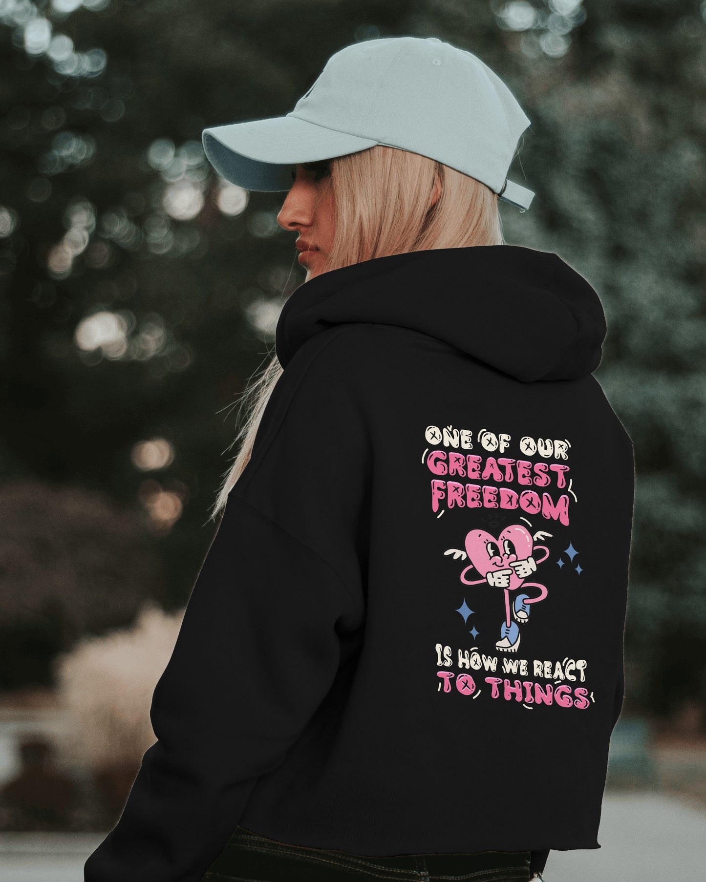 Unisex Freedom Oversized Hooded Sweatshirt