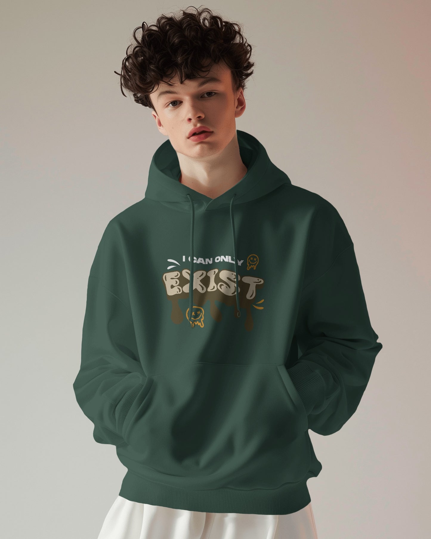 Unisex Oversized Exist Hooded Sweatshirt