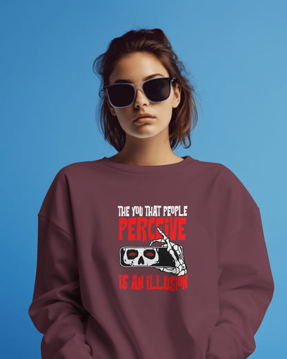 Unisex Illusion Oversized Sweatshirts